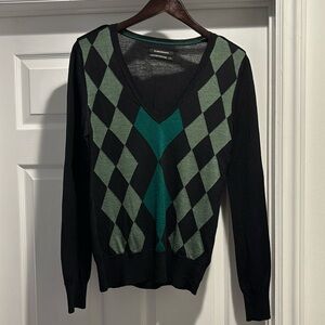 Morino wool argyle sweater